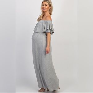 PinkBLUSH MATERNITY GRAY DRESS SIZE SMALL